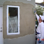 stucco repair around newly installed window